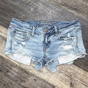 SOLD AE Light Wash Jean Shorts